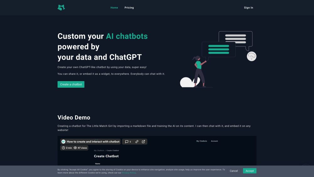 Chatofai website screenshot