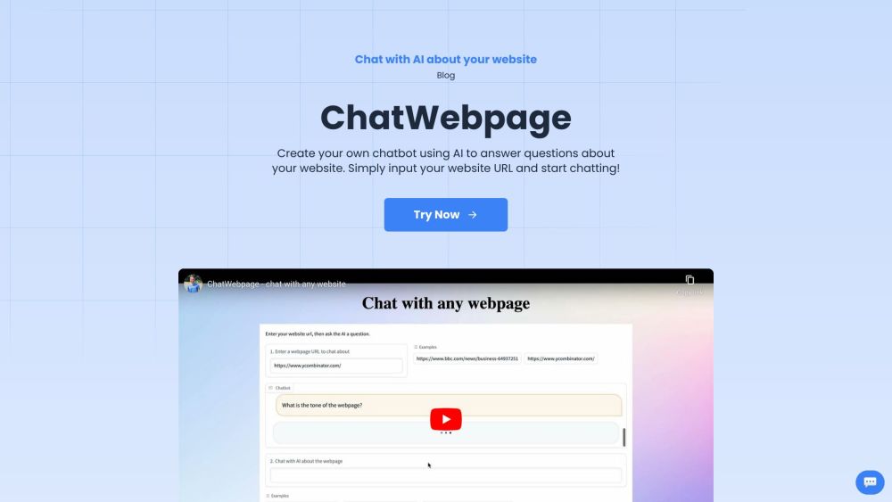 Chatwebpage website screenshot