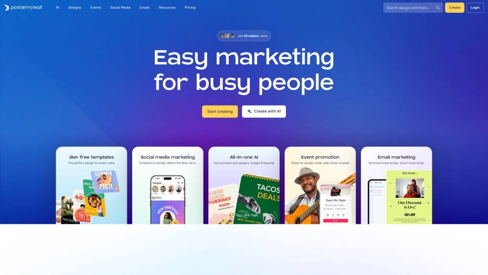 Postermywall website screenshot
