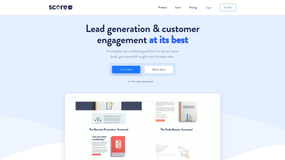 Scoreapp Com website screenshot