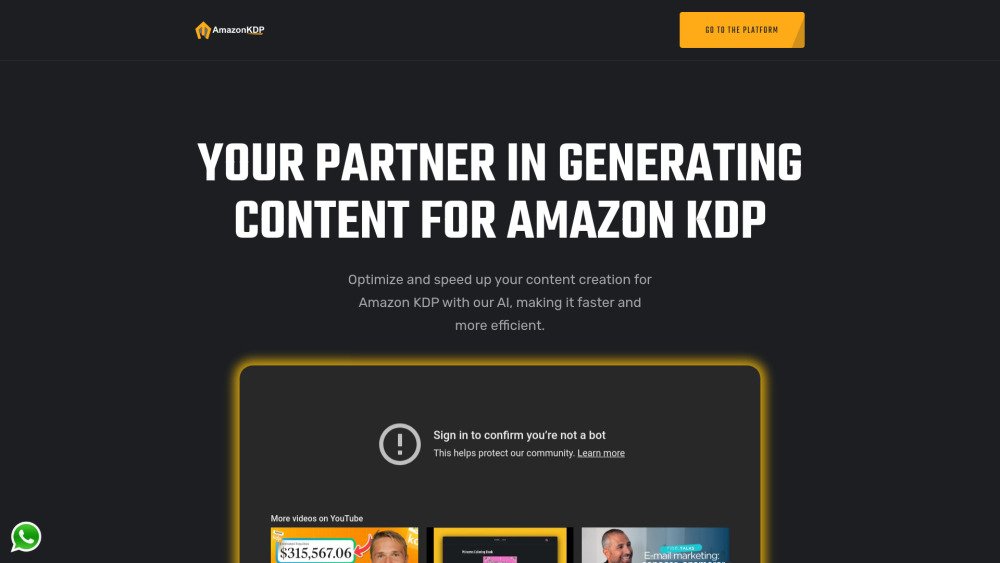 Amazon Kdp Boost website screenshot