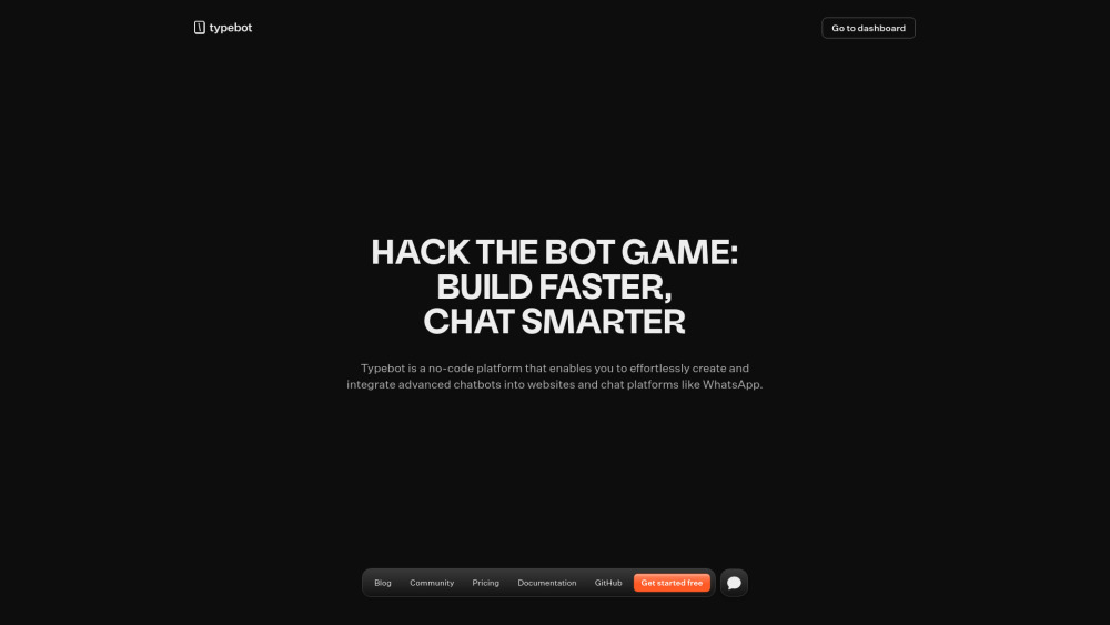 Typebot website screenshot