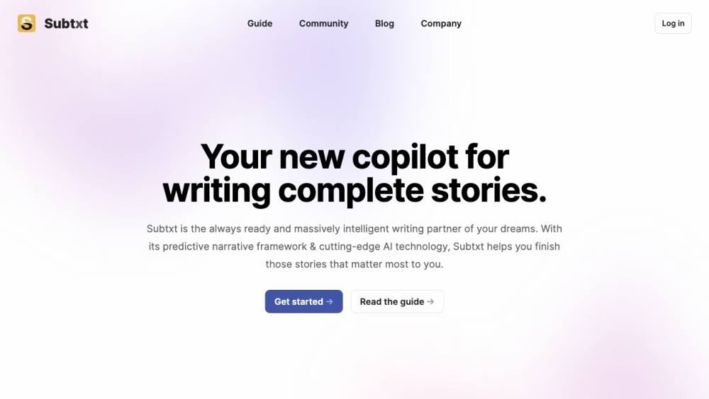 Subtxt website screenshot