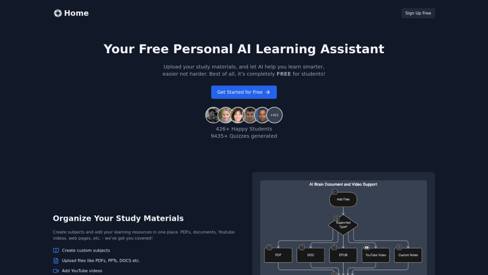 Superstudentai website screenshot