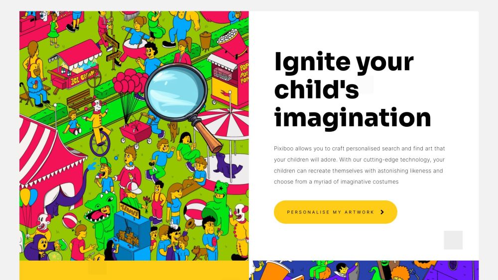 P website screenshot