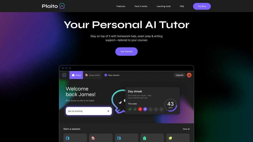 P website screenshot