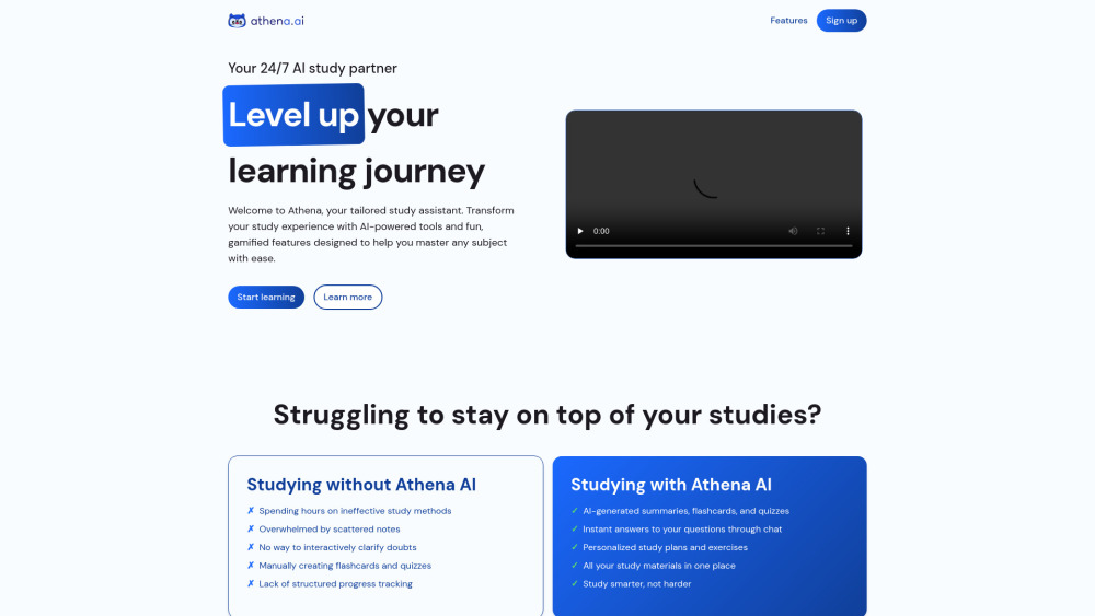A website screenshot