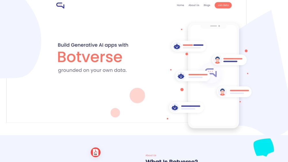 B website screenshot