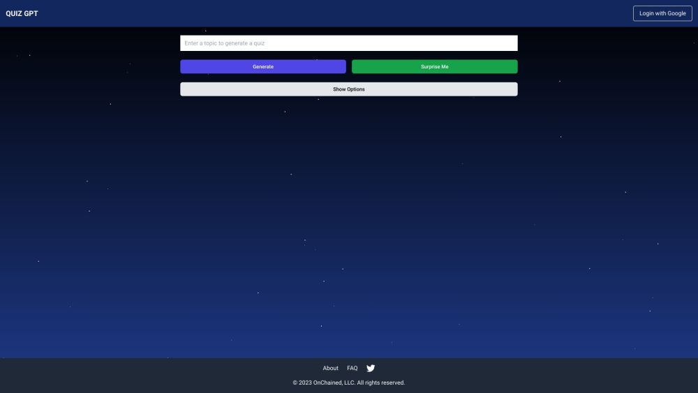 Quiz Gpt website screenshot