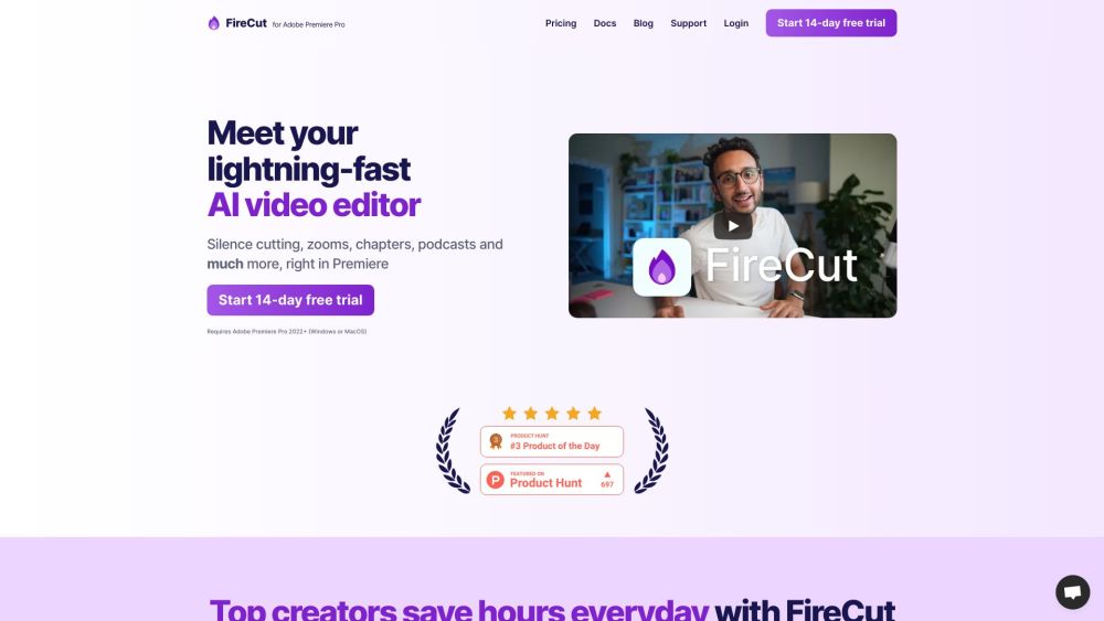 Firecut Ai website screenshot