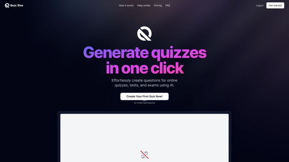 Quizrise website screenshot