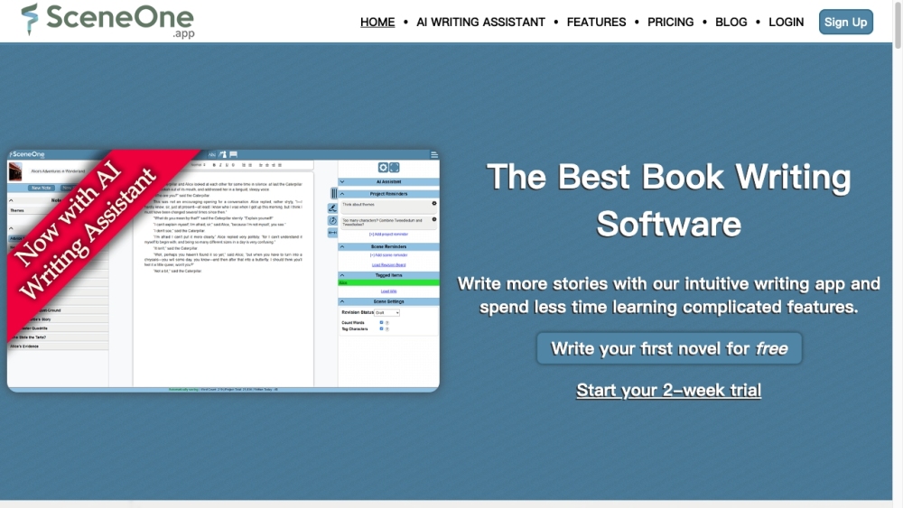 Scene One website screenshot
