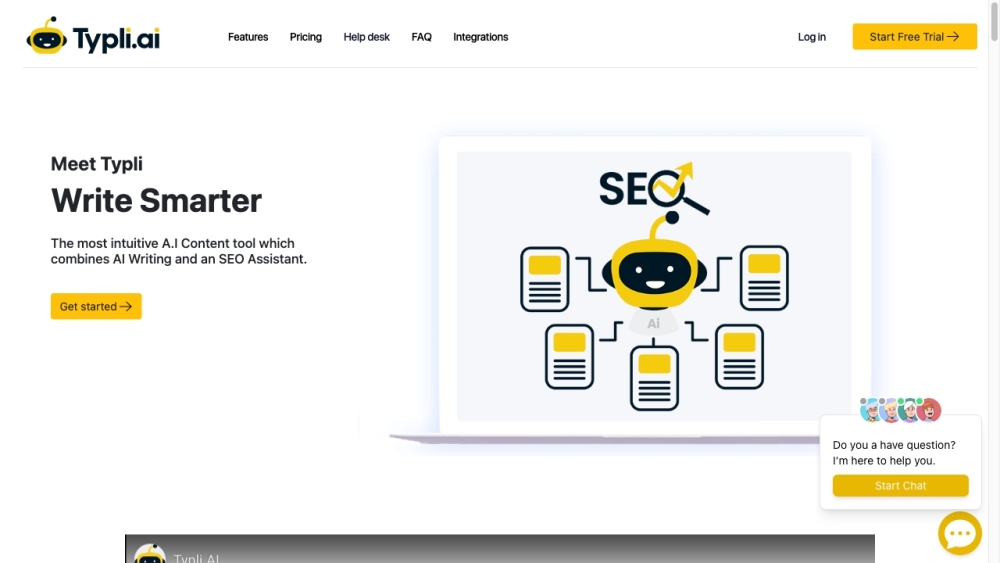 Typli website screenshot