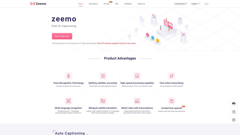 Zeemo website screenshot