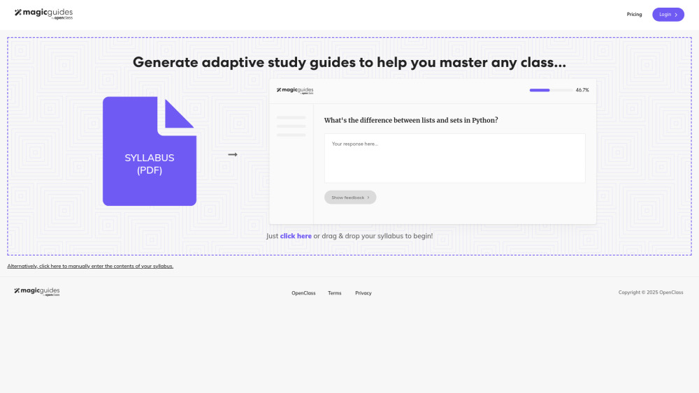 Magicguides website screenshot