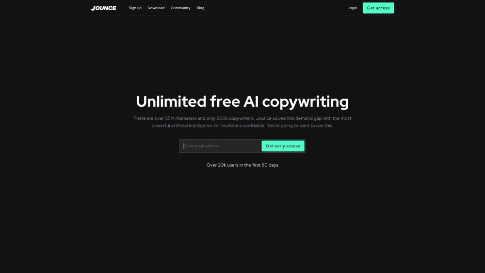 Jounce website screenshot
