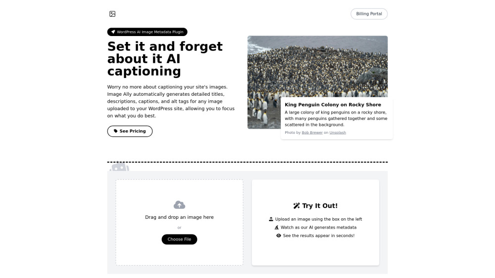 Image Ally website screenshot