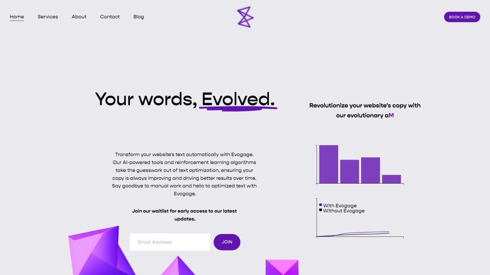 E website screenshot