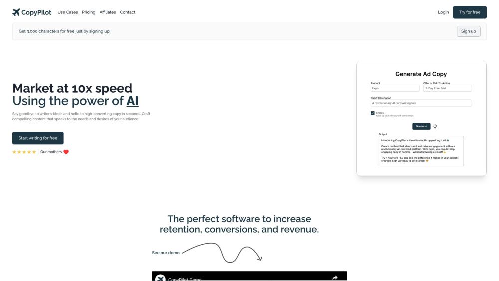C website screenshot