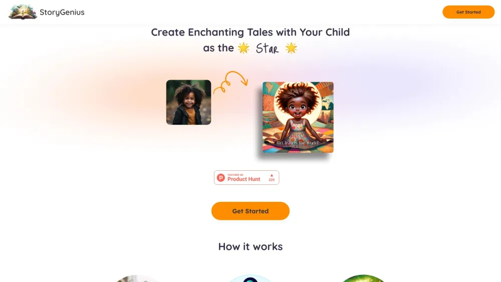 Storygenius website screenshot