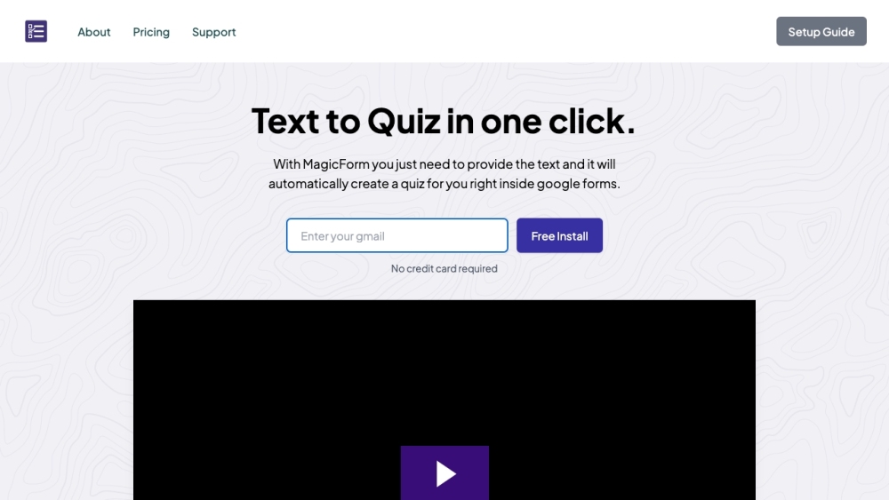 M website screenshot