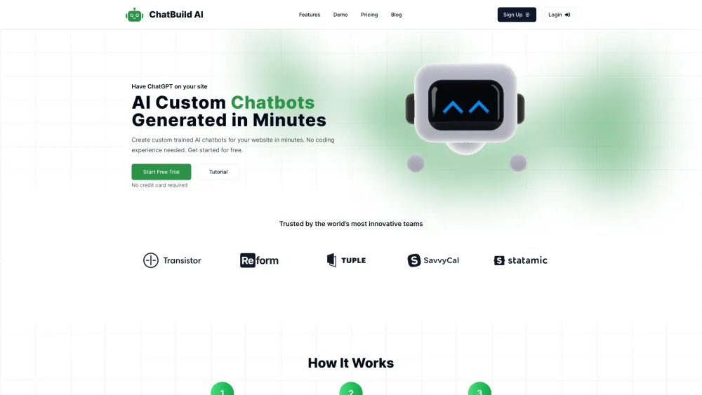 Chatbuild Ai website screenshot