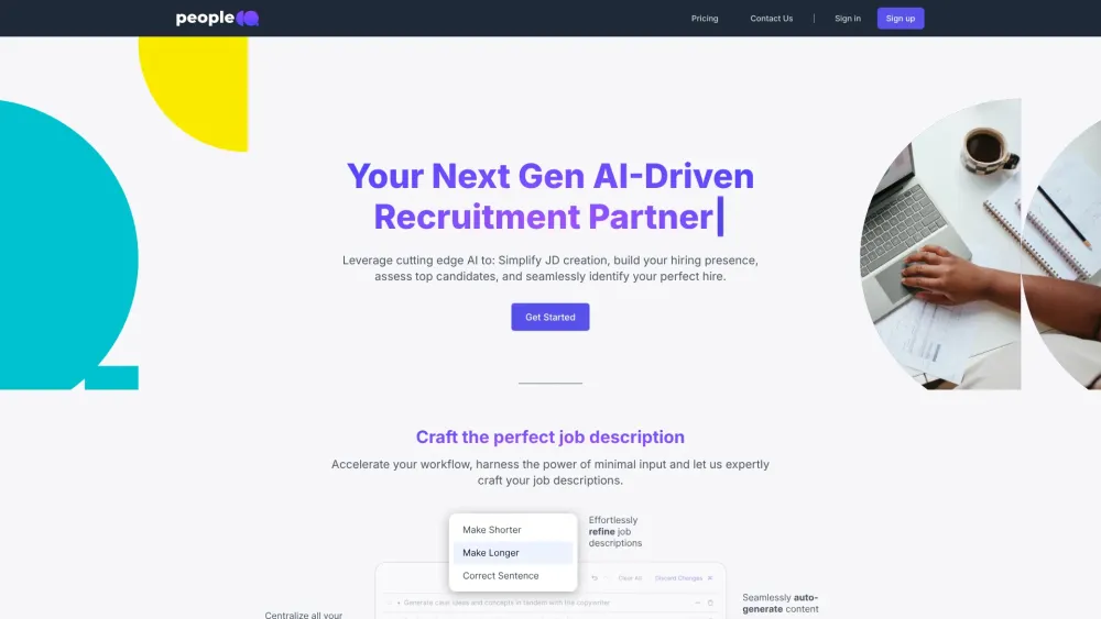 Peoplecq website screenshot