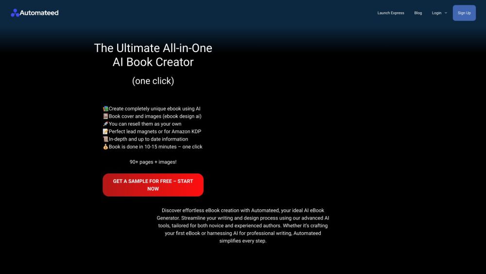 Automateed website screenshot