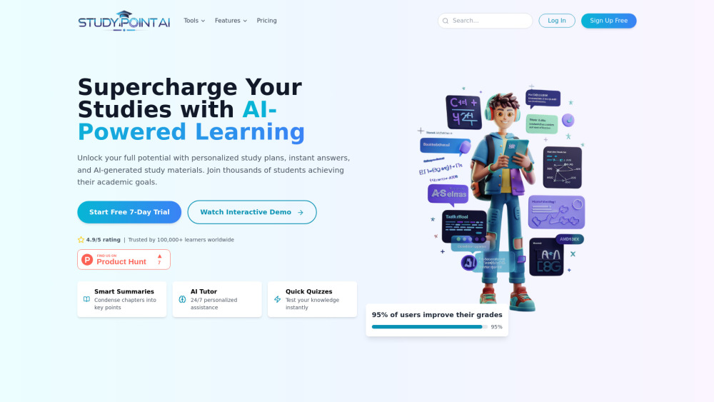 Study Point Ai website screenshot