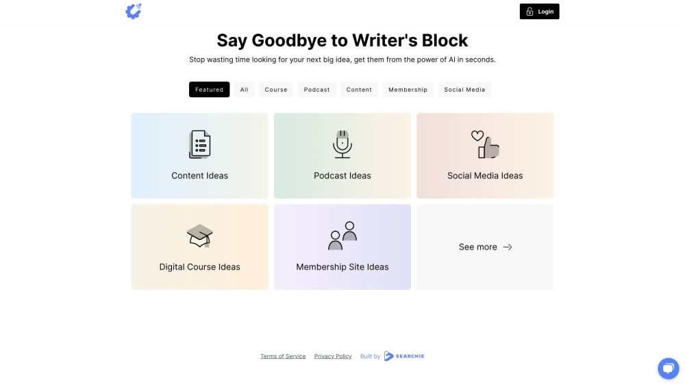 I website screenshot