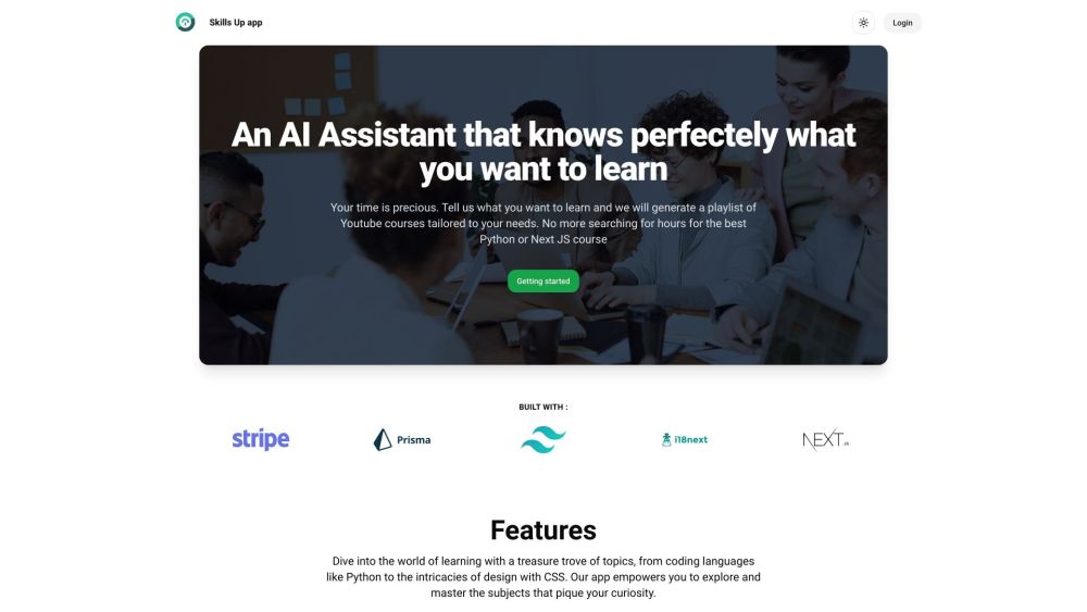 Skills Up Your Ai Learning Buddy website screenshot