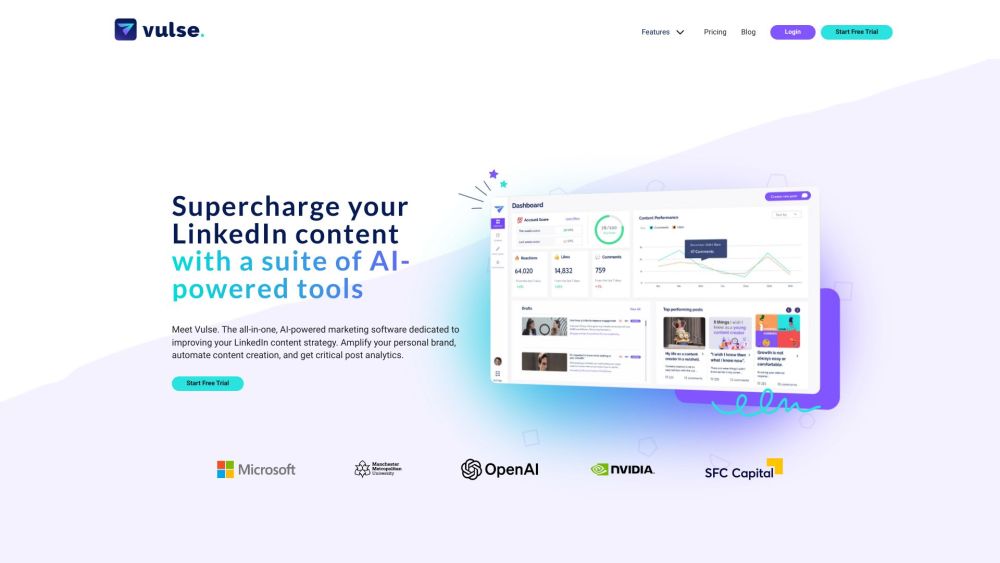 Vulse website screenshot