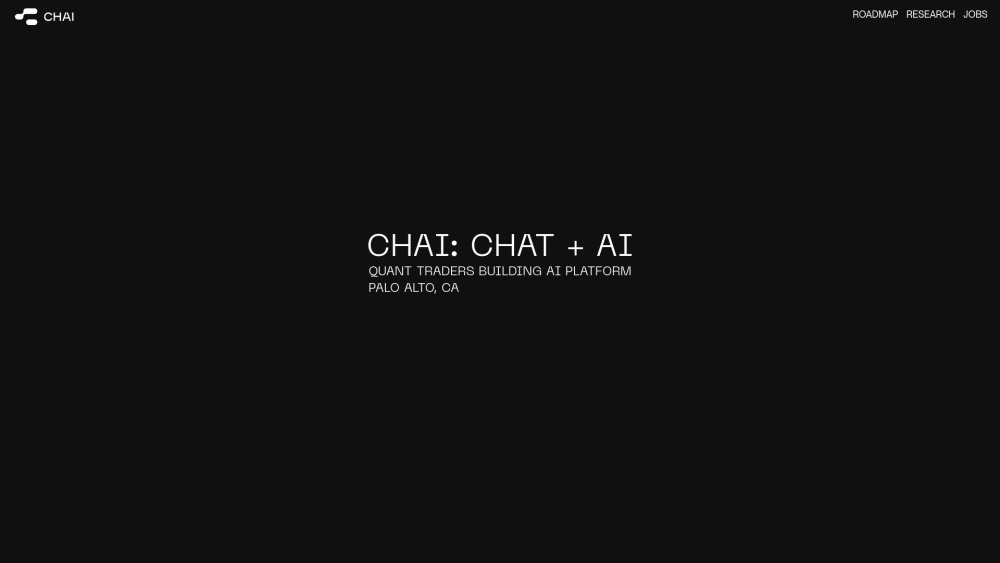 Chai App website screenshot
