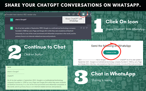 Chatgpt For Whatsapp Share Chatgpt Chat website screenshot