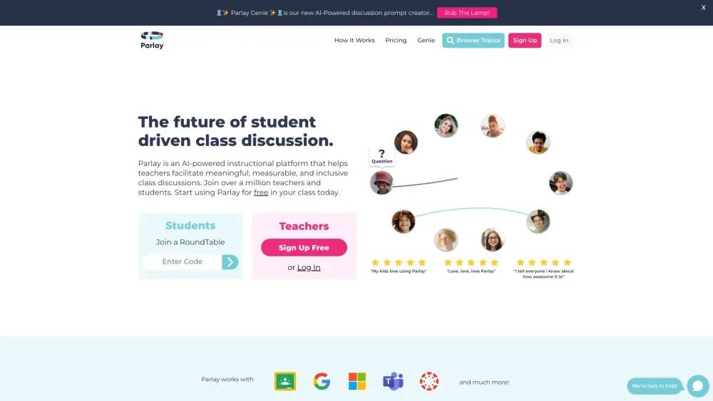 Parlayideas Com website screenshot