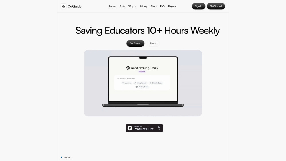 Coguide website screenshot