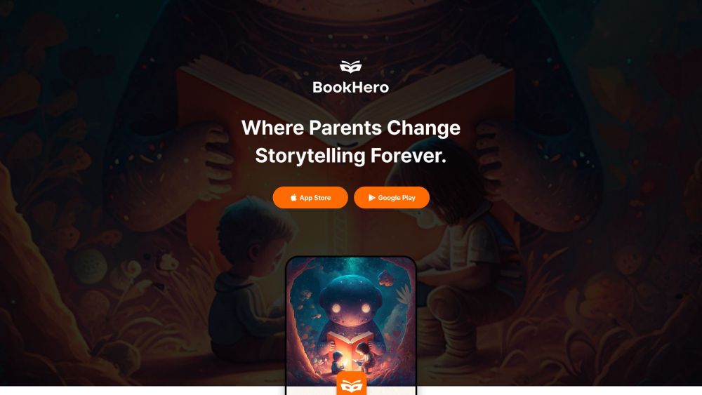 Bookhero website screenshot