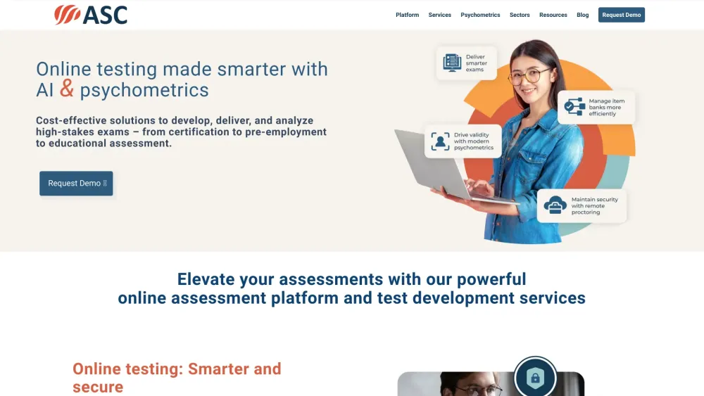 Assess Com website screenshot