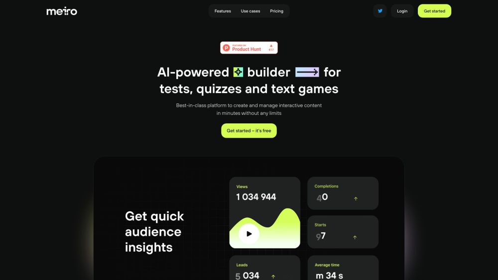 Meiro website screenshot