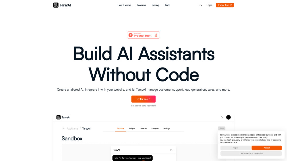 T website screenshot
