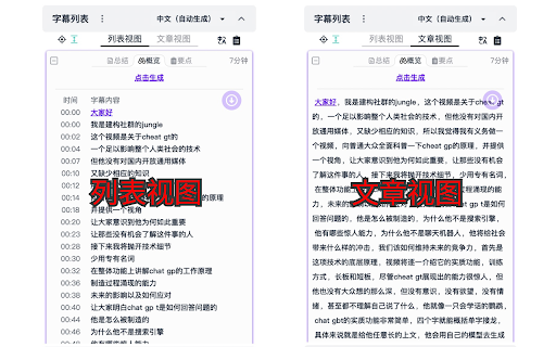 Bilibili Subtitle Extension website screenshot