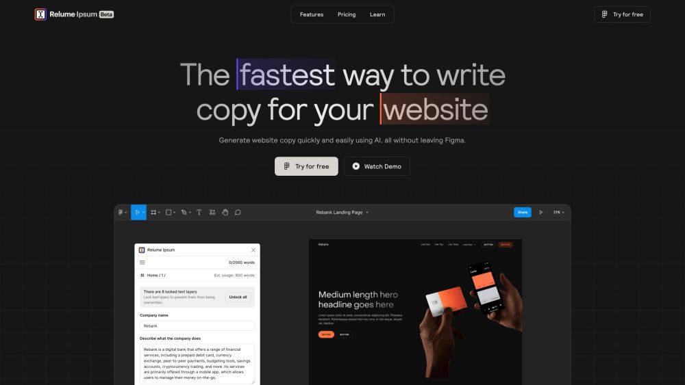 Relume Ipsum website screenshot