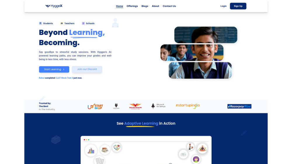 Hyggex website screenshot