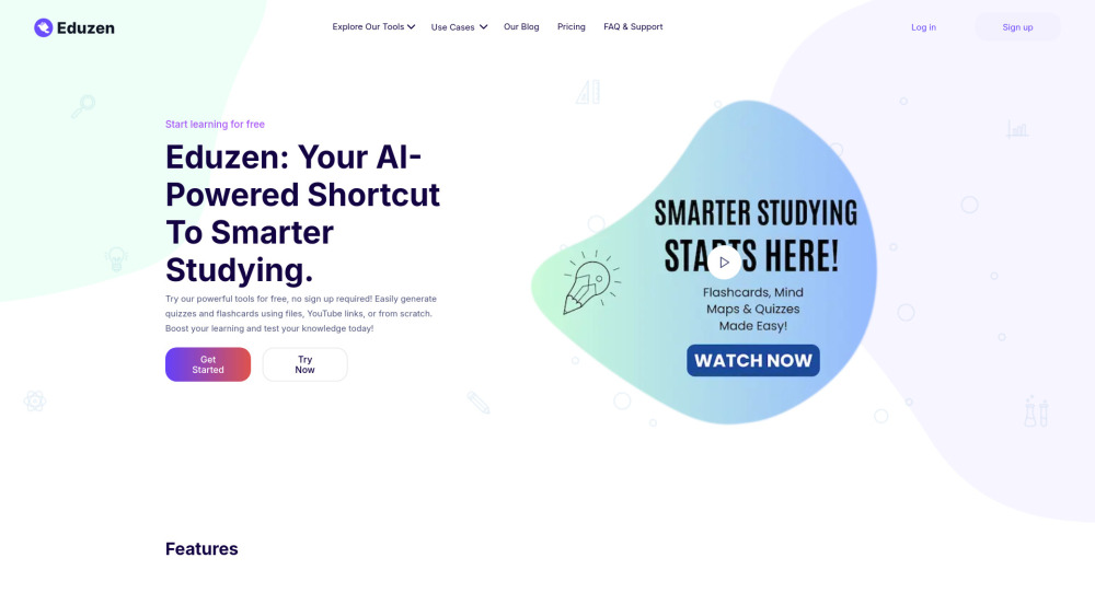 Eduzen Ai website screenshot