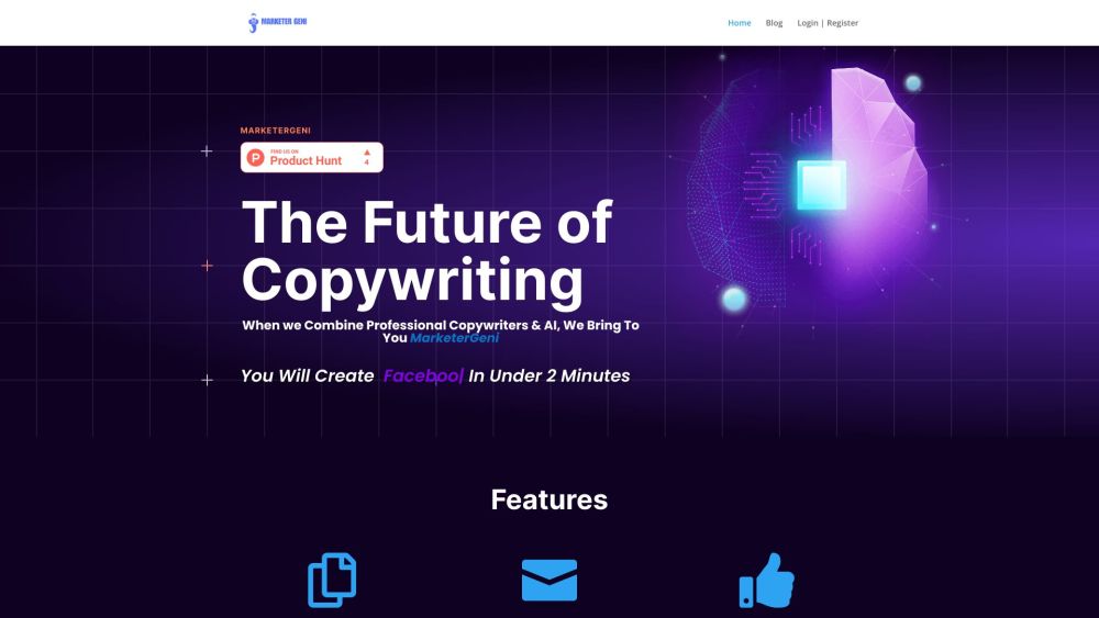 M website screenshot