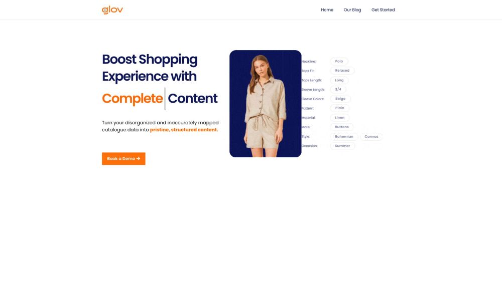 Glov website screenshot