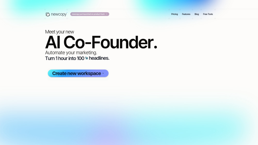 Newcopy website screenshot