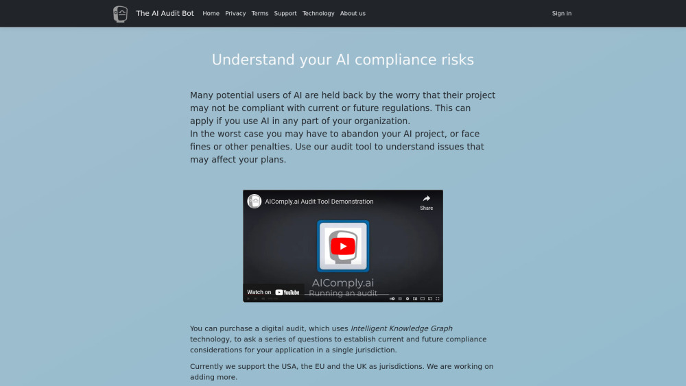 T website screenshot