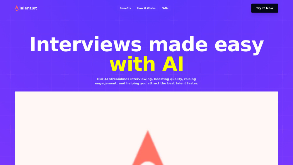 Talentjet Ai website screenshot