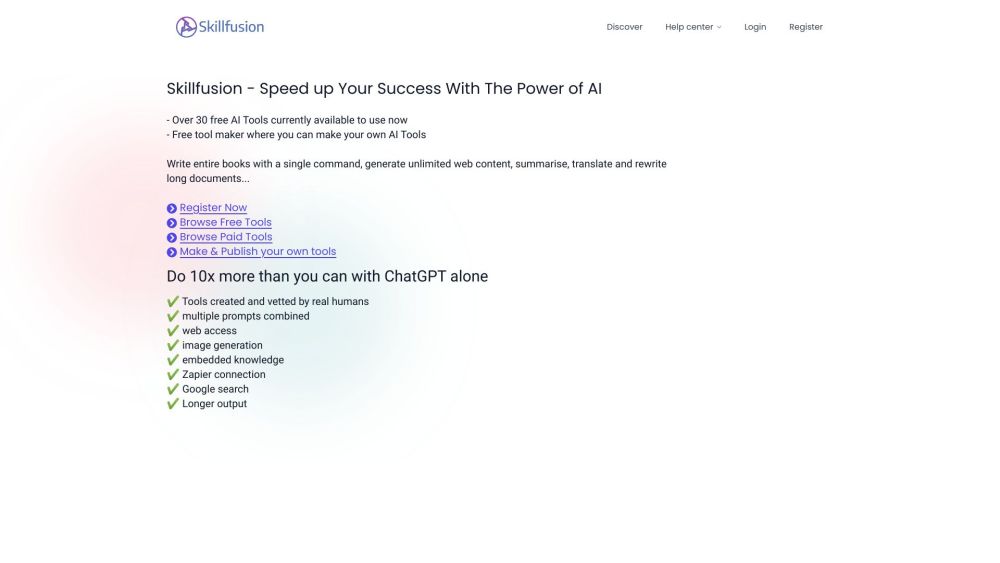 S website screenshot
